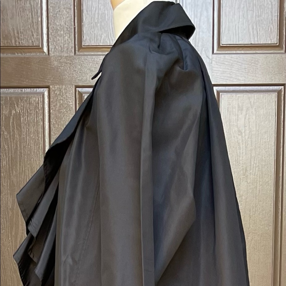 Ralph Lauren black silk taffeta coat - Picture 6 of 9